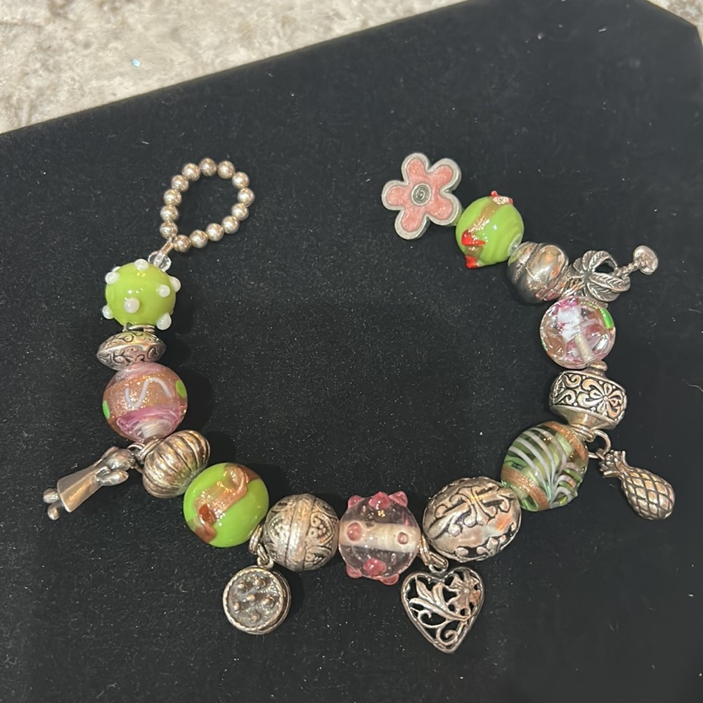 Vintage Danforth Pewter “Happy Birthday” Bracelet 🎉 - Picture 2 of 6